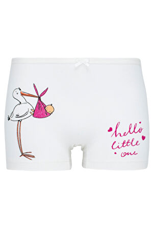 Kız Çocuk Uçan Leylekler Baskılı 5li Paket Boxer