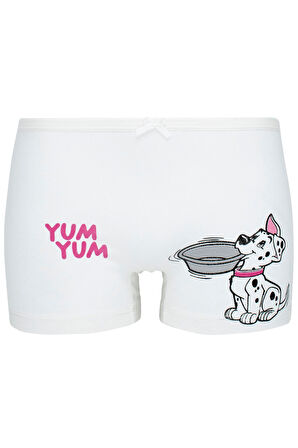 Kız Çocuk Sevimli Köpekler Baskılı 5'li Paket Boxer