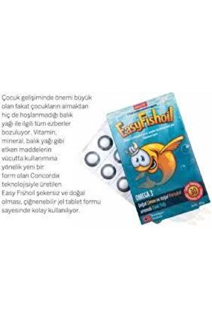 Easyfish Oil Omega 3 30tablet Limon Ve Portakallı 3 Adet