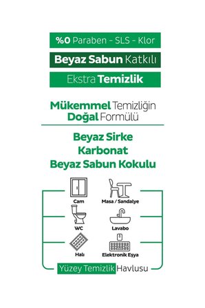 Easy Clean Beyaz Sabun Katkılı+Çamaşır Suyu Katkılı+Arap Sabunu Katkılı 600 Yaprak Mikrofiber