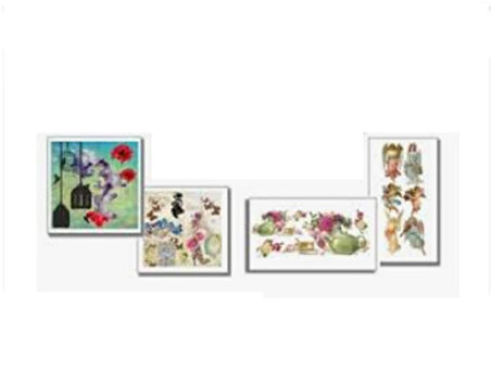Ahşap Boyama Transfer 35X50 Karışık Desen