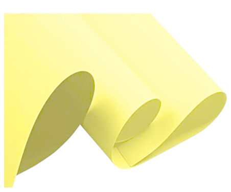 Fon Kartonu 50X70 Açık Sarı 160 gr Rulo Şeklinde - 10 adet
