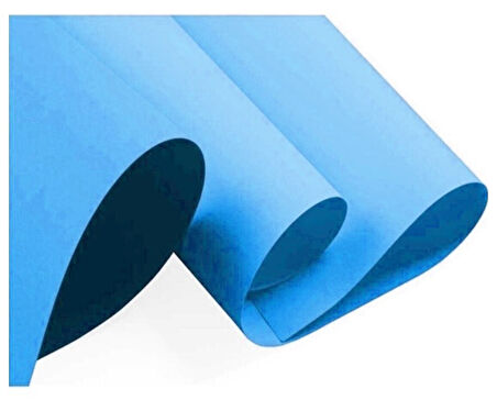 Fon Kartonu 50X70 Mavi 160 gr Rulo Şeklinde - 10 adet