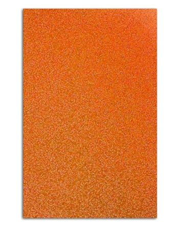 Yapışkanlı Simli Eva 50X70 Turuncu Rulo Şeklinde - 4 adet