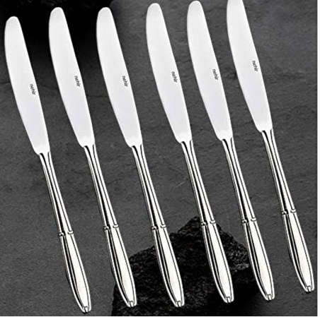 Nehir buket yemek bıçak - 6 lı yemek bıçağı 18/10 paslanmaz çelik