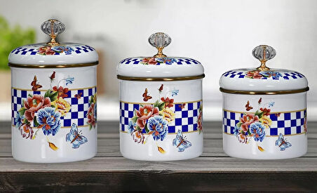 Pr Home Allegro Emaye 3'lü Baharatlık Set