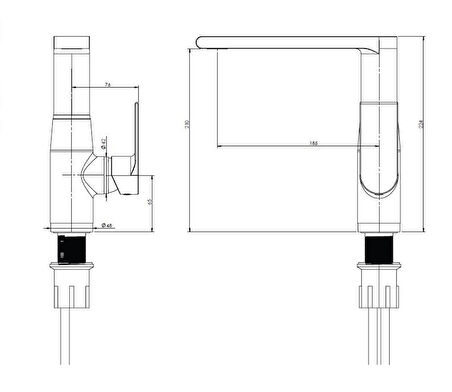 Bocchi Smart Eviye Bataryası-Krom 1012-0090