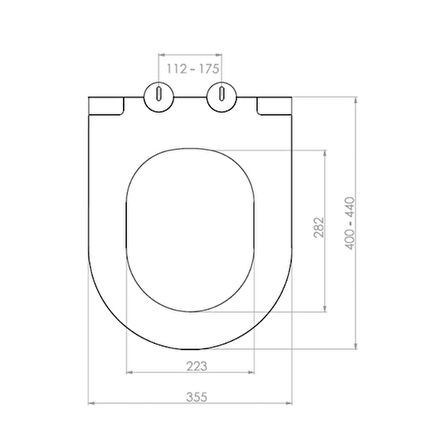 BOCCHI A0336 007 Pure Slim Klozet Kapağı Mat Yasemin