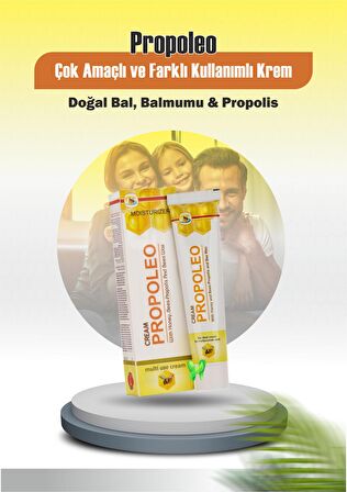 Bal, Balmumu ve Propolis Özlü Çok Amaçlı ve Farklı Kullanımlı Krem 40g