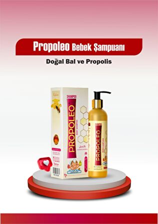 Arı Polenli Bebek Şampuanı, Bal ve Keratin İçeren, 250ml