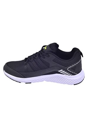 Jump Erkek Spor Ayakkabı Günlük Fileli Siyah/Neon 24865