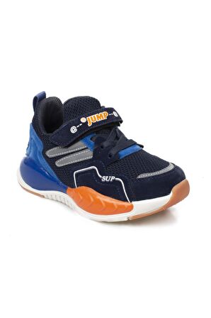 Jump 27016 P Cırtlı Mavi  Çocuk Spor Ayakkabı