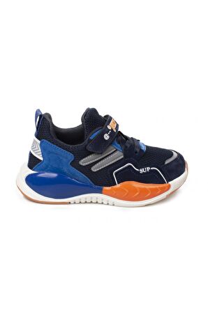 Jump 27016 P Cırtlı Mavi  Çocuk Spor Ayakkabı