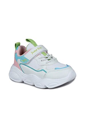 Jump 28122 Unisex Çocuk Sneaker Spor Ayakkabı Beyaz / Pembe