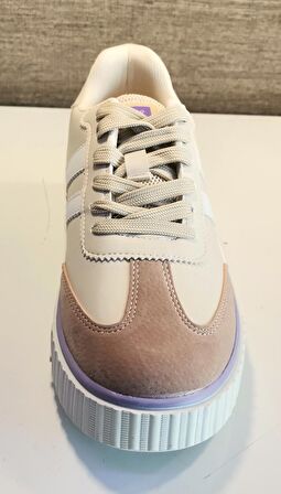 Jump 28146 Bayan Sneaker Spor Ayakkabı Beyaz / Pembe