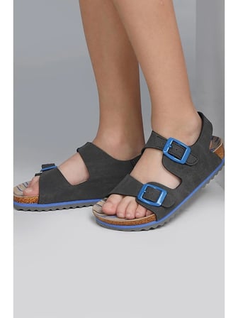 Jump JUMP 50023 ÇİFT TOKALI Antrasit Unisex Çocuk Sandalet 50023