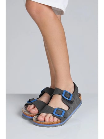 Jump JUMP 50023 ÇİFT TOKALI Antrasit Unisex Çocuk Sandalet 50023