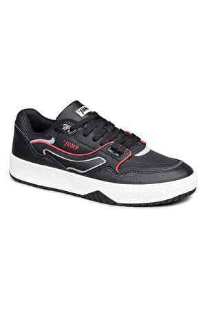 Jump 28520 Unisex Sneaker Spor Ayakkabı Siyah - Kırmızı