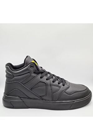 Jump 28746-Fw Yüksek Bilekli Siyah Kadın Sneaker