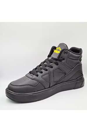 Jump 28746-Fw Yüksek Bilekli Siyah Kadın Sneaker