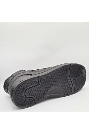 Jump 28746-Fw Yüksek Bilekli Siyah Kadın Sneaker