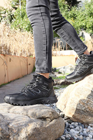 28682 Siyah Erkek Su Geçirmez Outdoor Bot Spor Ayakkabı