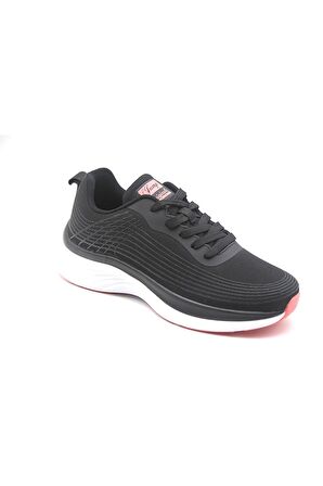 Jump 29828 Kadın Sneaker Günlük Spor Ayakkabı Siyah - Somon