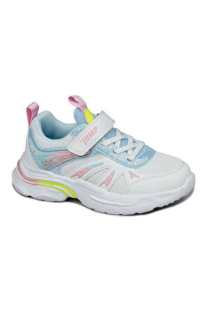 Jump 30053 Kız Çocuk Sneaker Spor Ayakkabı Beyaz - Pembe