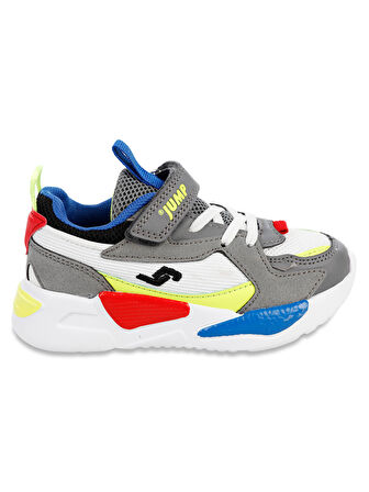 Jump Erkek Çocuk Spor Ayakkabı 26-30 Numara Lacivert ve Gri-Beyaz