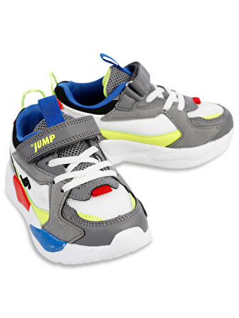 Jump Erkek Çocuk Spor Ayakkabı 26-30 Numara Lacivert ve Gri-Beyaz
