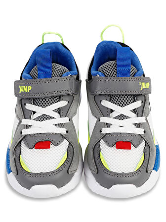 Jump Erkek Çocuk Spor Ayakkabı 26-30 Numara Lacivert ve Gri-Beyaz