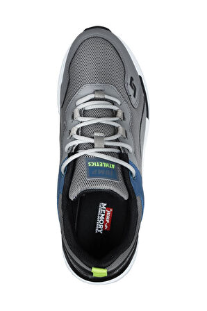 30607 Gri - Mavi Erkek Sneaker Günlük Spor Ayakkabı