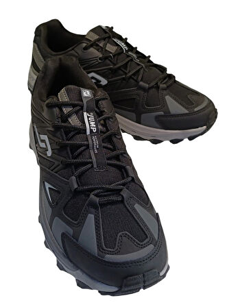 Jump 30703 Erkek Sneaker Spor Ayakkabı Siyah - Gri