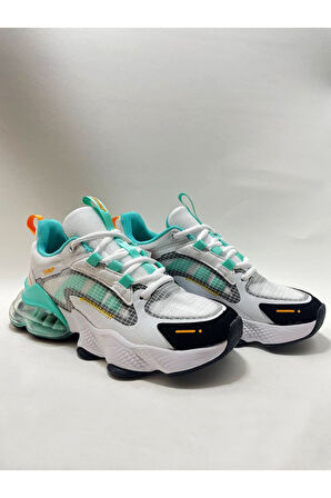 Jump 30906 Kadın Aırtube Taban Sneaker Ayakkabı Beyaz - Mavi