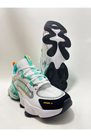 Jump 30906 Kadın Aırtube Taban Sneaker Ayakkabı Beyaz - Mavi