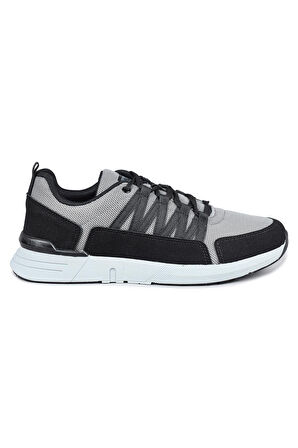 31181 Gri - Siyah Erkek Sneaker Günlük Spor Ayakkabı