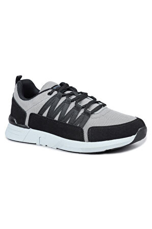 31181 Gri - Siyah Erkek Sneaker Günlük Spor Ayakkabı