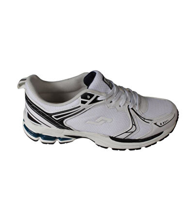 JUMP Erkek Siyah Beyaz Gri Fileli Memory Kalın Taban Koşu Yürüyüş Spor Ayakkabı