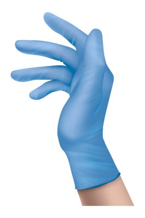 Nitril Mavi Pudrasız Muayene Eldiveni XL - 1 Paket 100 lü Tek Ebat