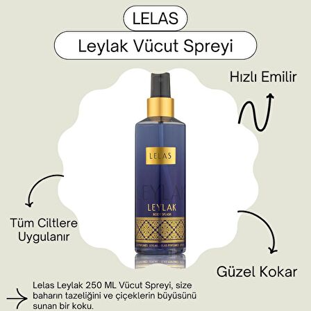 Lelas 1910 LEYLAK 250 ML Ünisex Vücut Spreyi 8681124619105