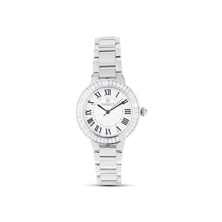 Femascu 8409 Kadın Kol Saati – Gümüş Renk Kasa – Paslanmaz Çelik Kordon – 5 ATM Su Geçirmez