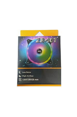 Rainbow Rgb Kasa Fanı 12cm Renkli Gökkuşağı Fanı 0.3a