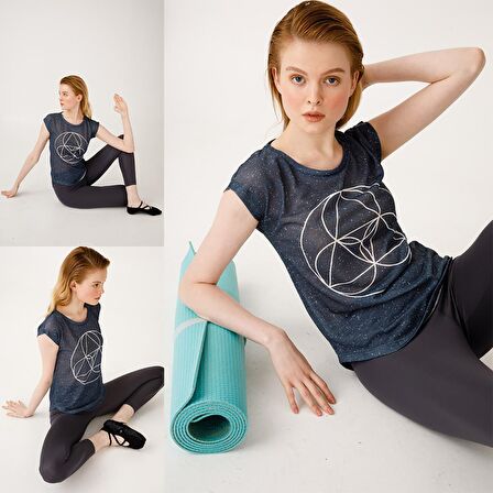 BiggDesign BiggYoga Namaste Antrasit T-Shirt Antrasit-S