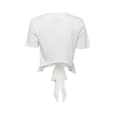 Biggdesign Nature Pedaldaki Bahçe Kadın T-shirt Beyaz-S