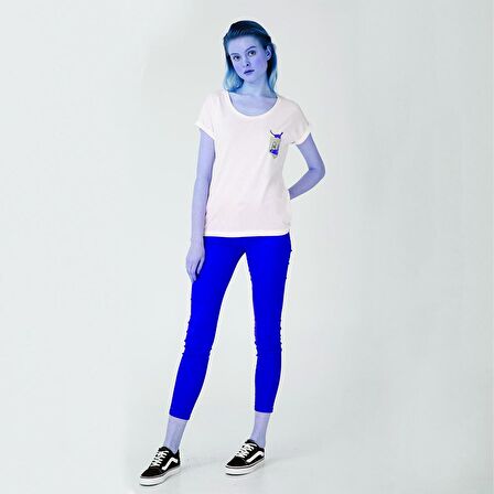 BiggDesign Cats Cepte Kedi T-Shirt Beyaz-M