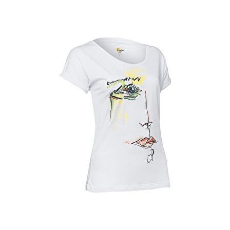 Biggdesign Green Face T-Shirt Beyaz-L