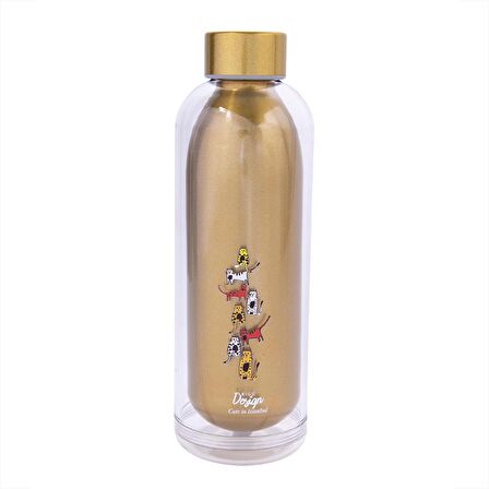 Biggdesign Cats 700 Ml Sarı Matara Sarı
