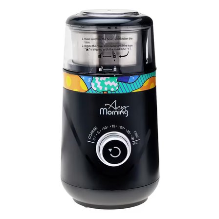 Any Morning SH21638B Elektrikli Ayarlanabilir Kahve Değirmeni, Baharat Öğütücü 150 W