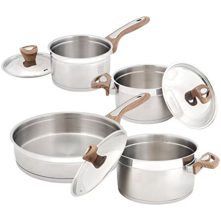 Serenk Definition 7 Parça Paslanmaz Çelik Tencere Seti