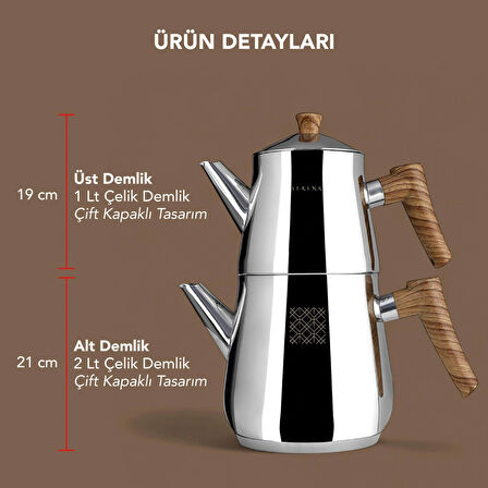 Serenk Definition Çelik Çaydanlık